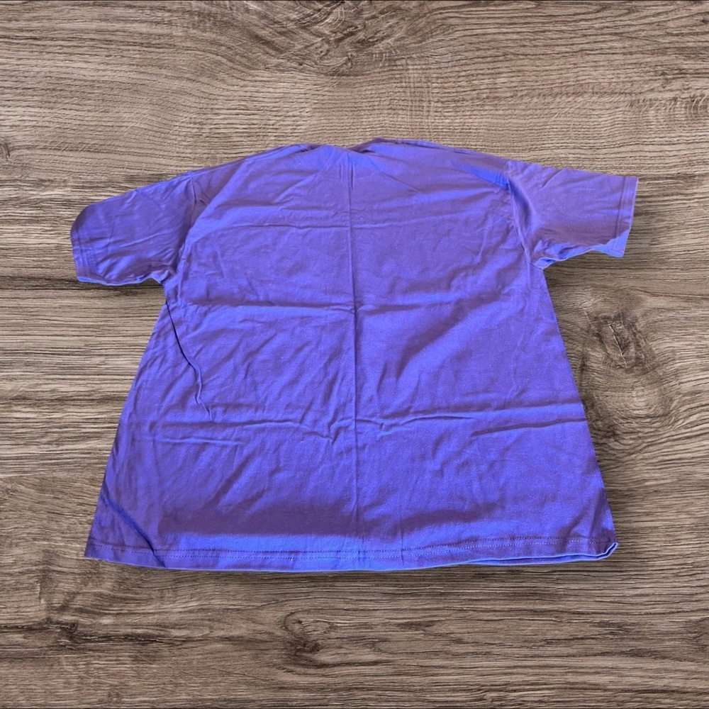 Old Woman Red Hat Short Sleeve Purple Hanes Beefy-T T-Shirt Size XL - Picture 2 of 6